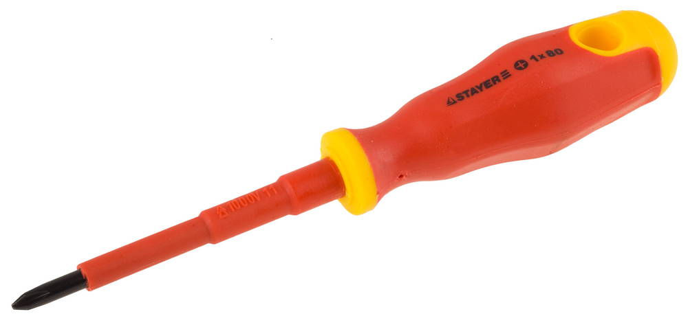 Отвертка диэлектрическая PH1 х 80 мм Electro Professional STAYER 25142-1-08