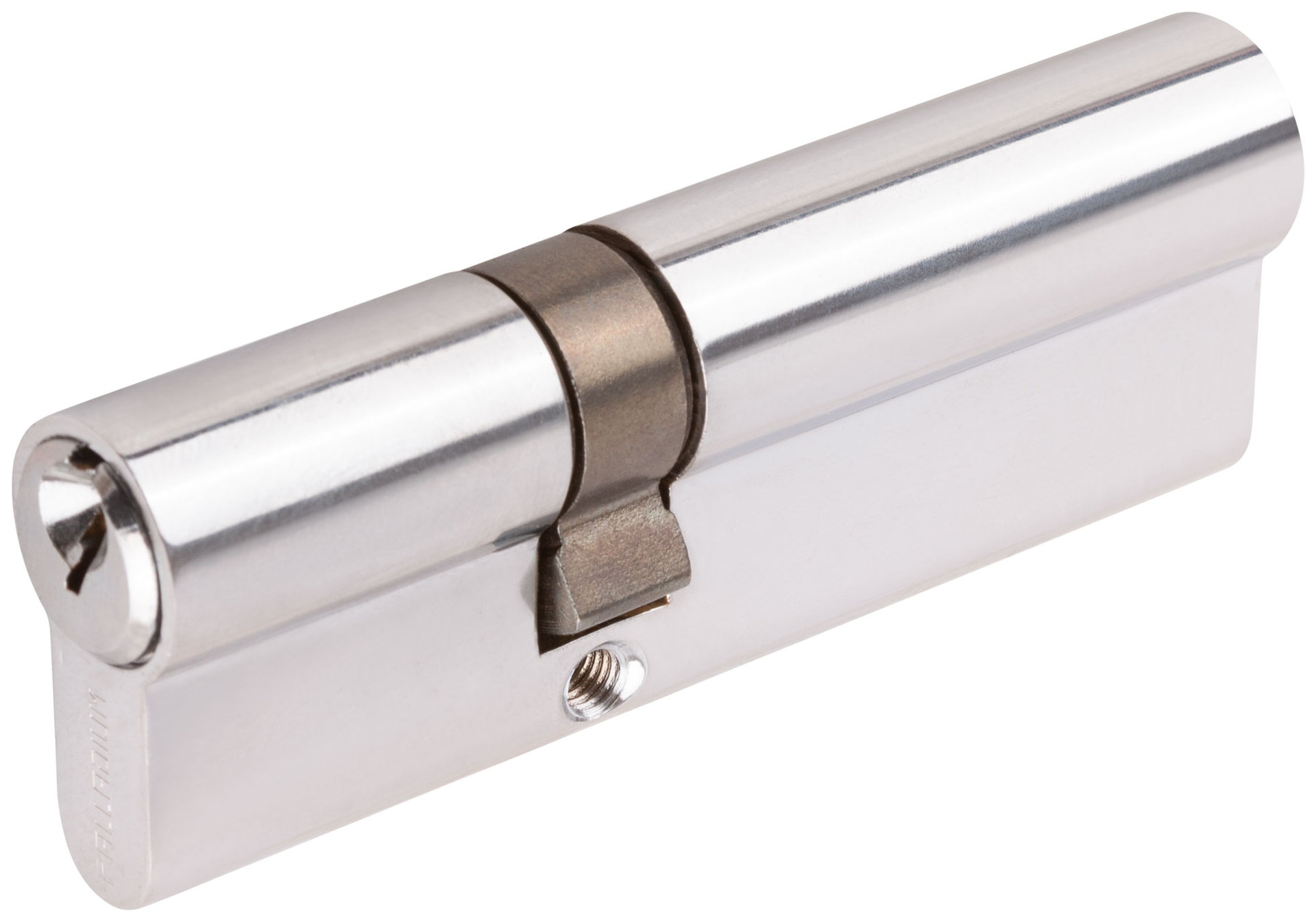 Цилиндровый механизм PALLADIUM асимметричный, 90 мм, ключ-ключ, хром (67245)