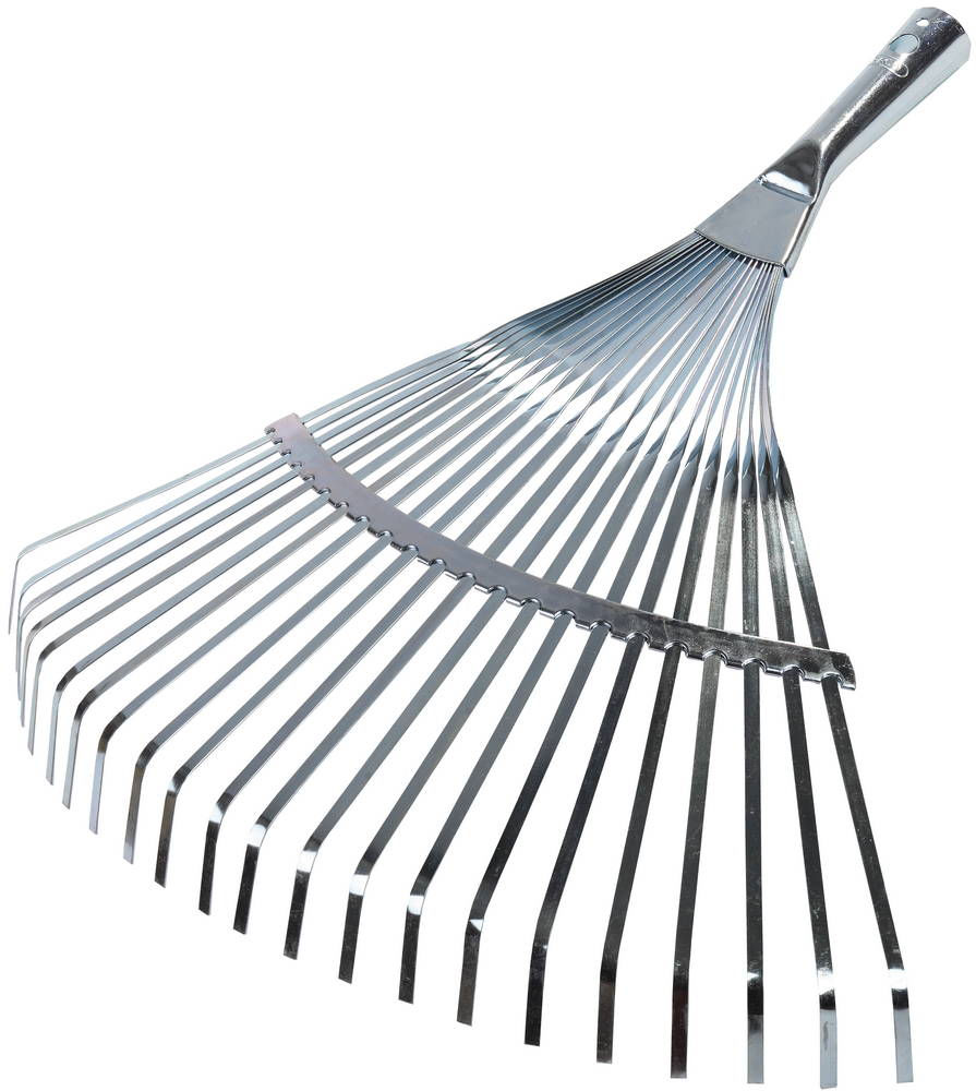Веерные грабли 450 мм, 22 плоских зубца, усиленные, гальваническое покрытие RACO 4231-53/732
