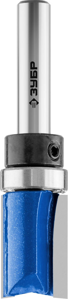 Фреза пазовая прямая 15.8?25.4 мм с верхним подшипником хвостовик 8 мм ЗУБР Профессионал 28756-15.8-26