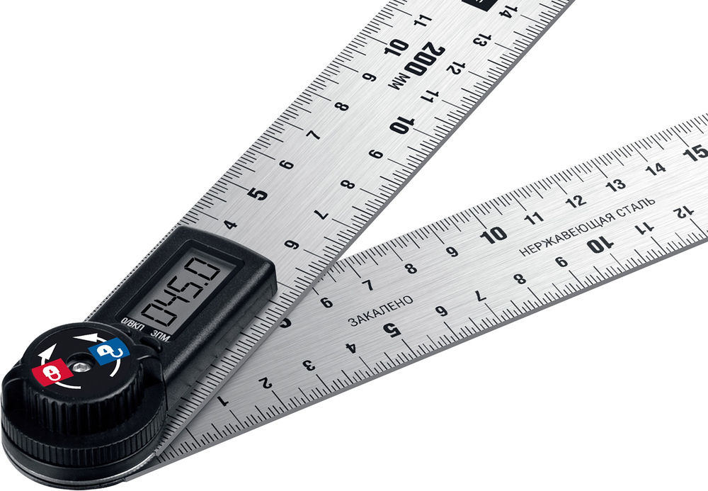 Транспортир-угломер электронный 200 мм Профессионал ЗУБР 34294