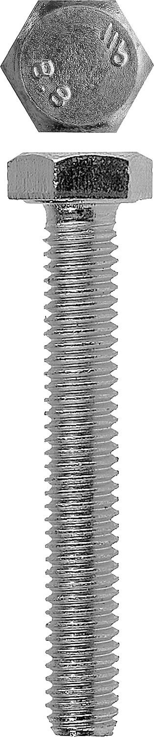 ЗУБР DIN 933, кл. пр. 5.8, M12 х 25 мм, цинк, 4 шт, болт (4-303076-12-025)