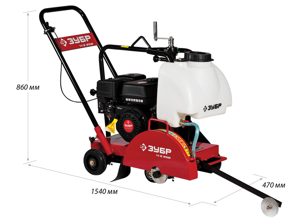 Швонарезчик бензиновый диск 350 мм, макс. рез 115 мм ЗУБР Профессионал ЗШБ-350