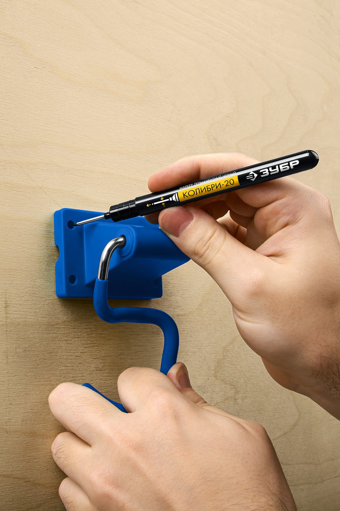 Перманентный маркер для отверстий Колибри-20 черный, наконечник L 20 мм, 2 мм ЗУБР 06328-2_z01