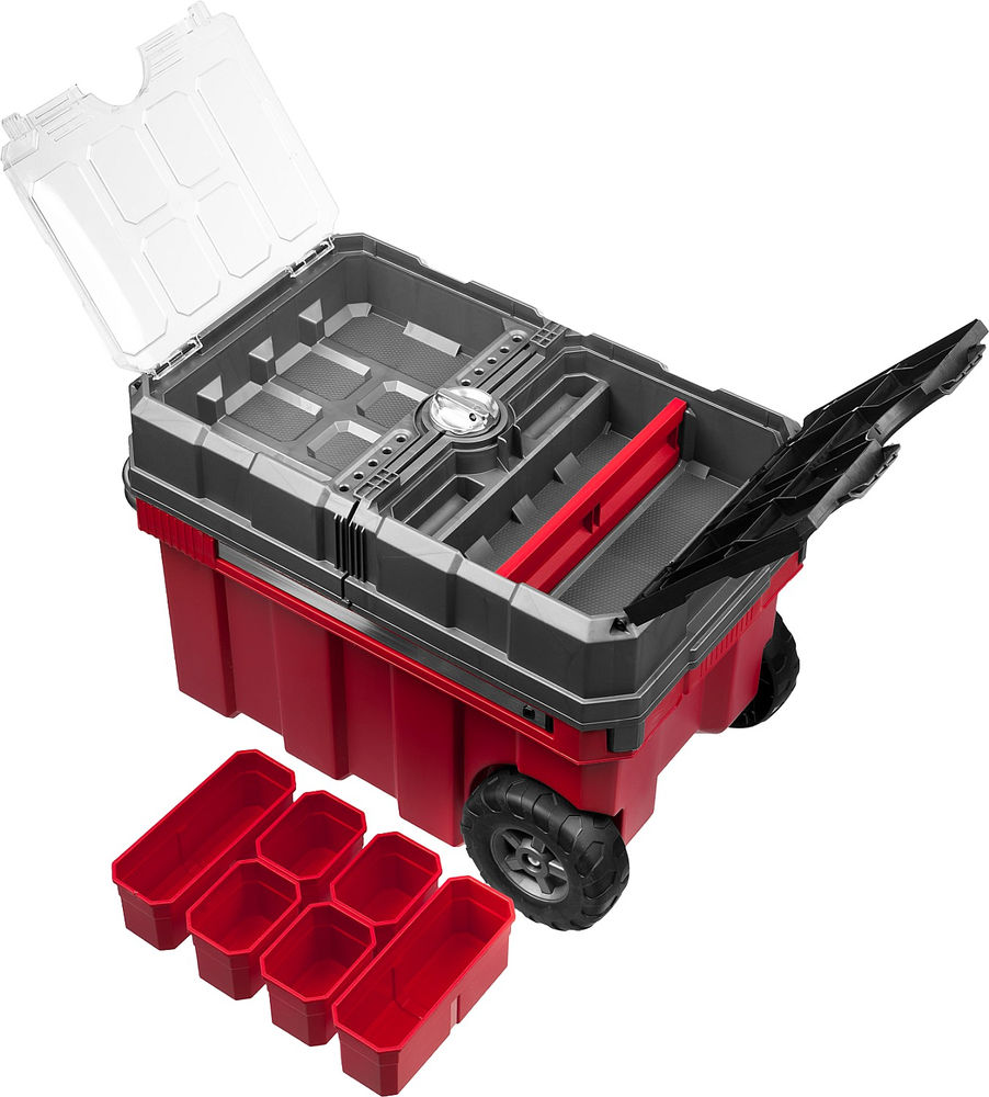 Пластиковый ящик-тележка для инструментов 616 х 378 х 415 мм 24 Профессионал ЗУБР МЕГАБОКС-24 38133-24