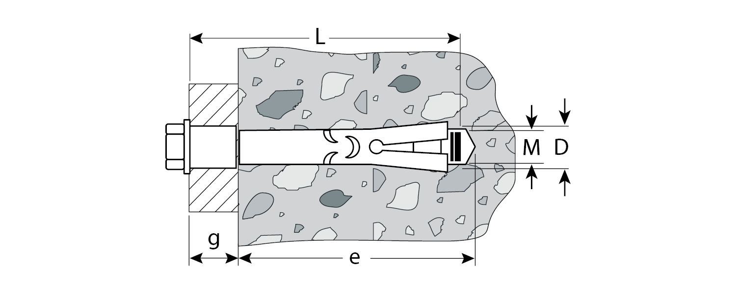 Анкерный болт 12?110 мм, 15 шт ЗУБР 4-302312-12-110