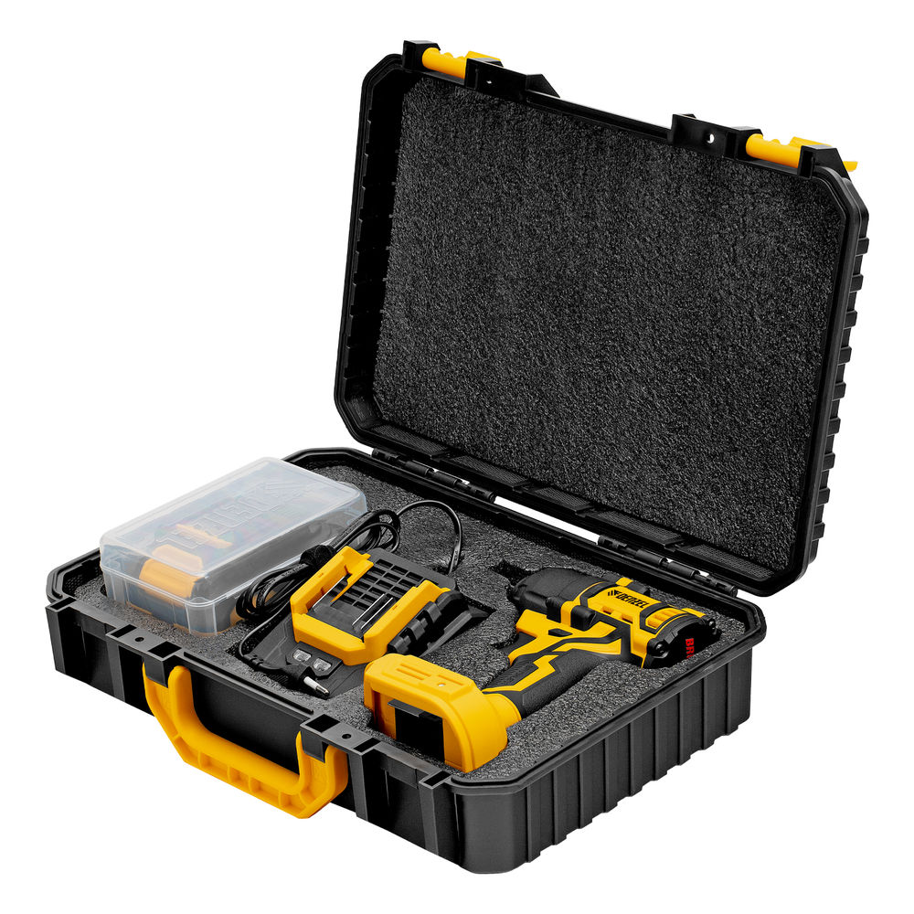 Гайковерт ударный аккумуляторный бесщет. CIWH-BL-20-500, Li-Ion, 20 В// Denzel (26524)