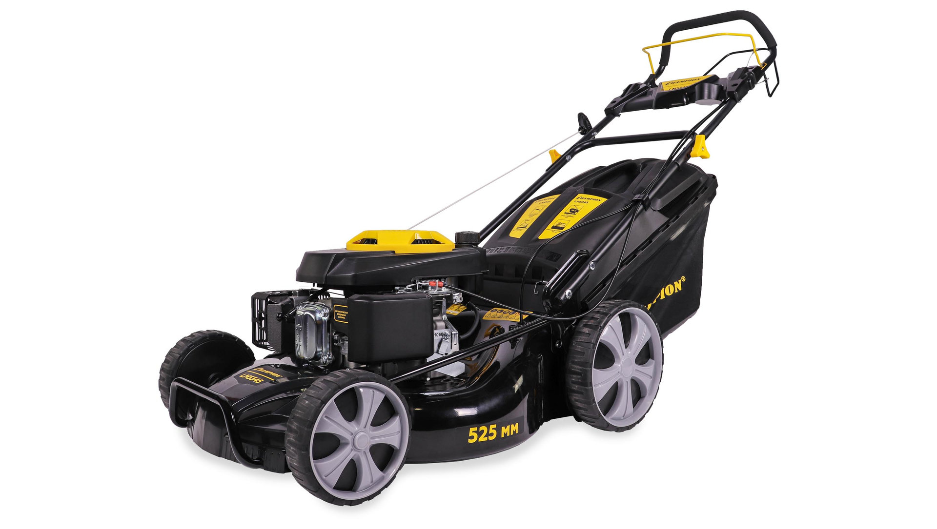 Газонокосилка CHAMPION LM5345 (4,4кВт привод 525мм 70л 25-75мм 1рычаг/7, 38,5кг 4в1) (LM5345)
