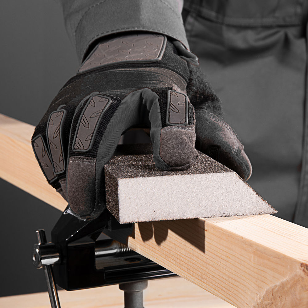 Губка для шлифования, 120 х 90 х 25 мм, трапеция, мягкая, P 100 Matrix (75730)