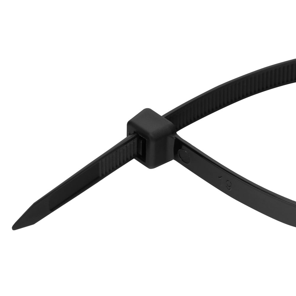 Хомуты, 300 х 8 мм, пластиковые, черные, 100 шт Сибртех (45573)