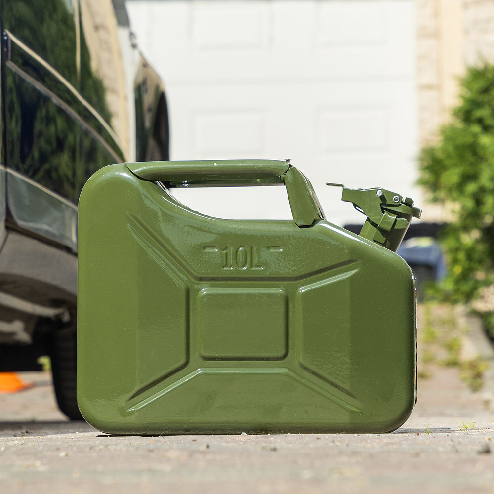 Канистра для ГСМ, металлическая, 10 литров Stels (53144)