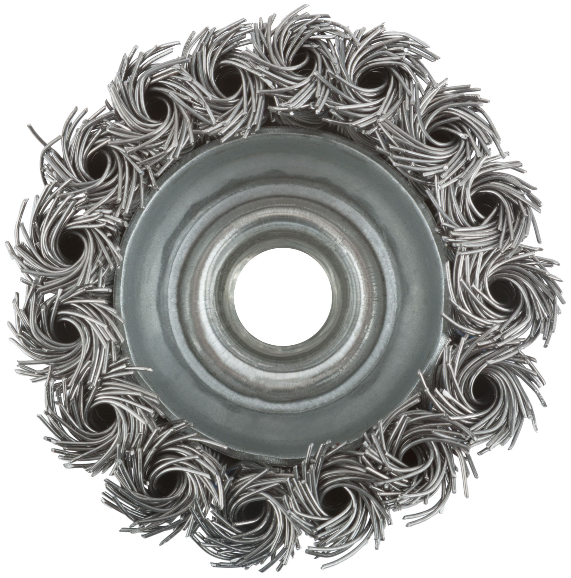 Корщетка, тип чашка, гайка М14, стальная витая проволока 65 мм (38951М)