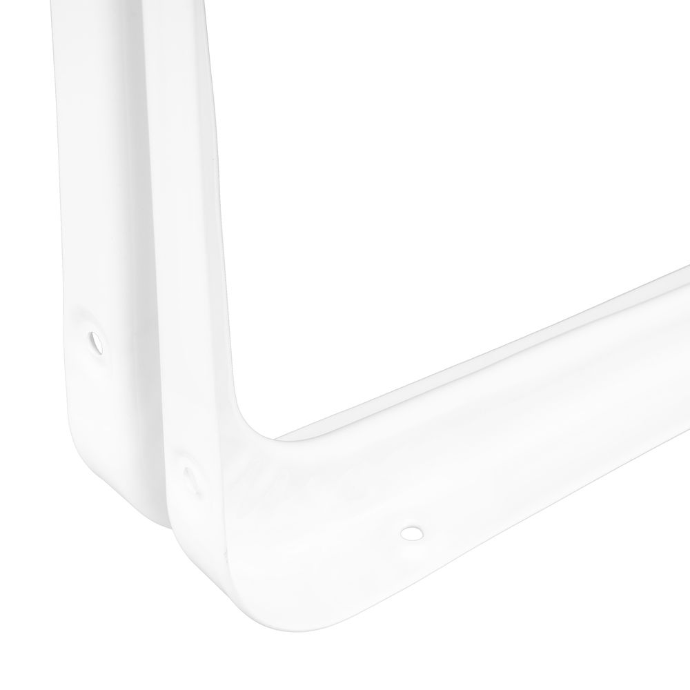 Кронштейн угловой с ребром, 200х250 мм, белый Сибртех (93953)