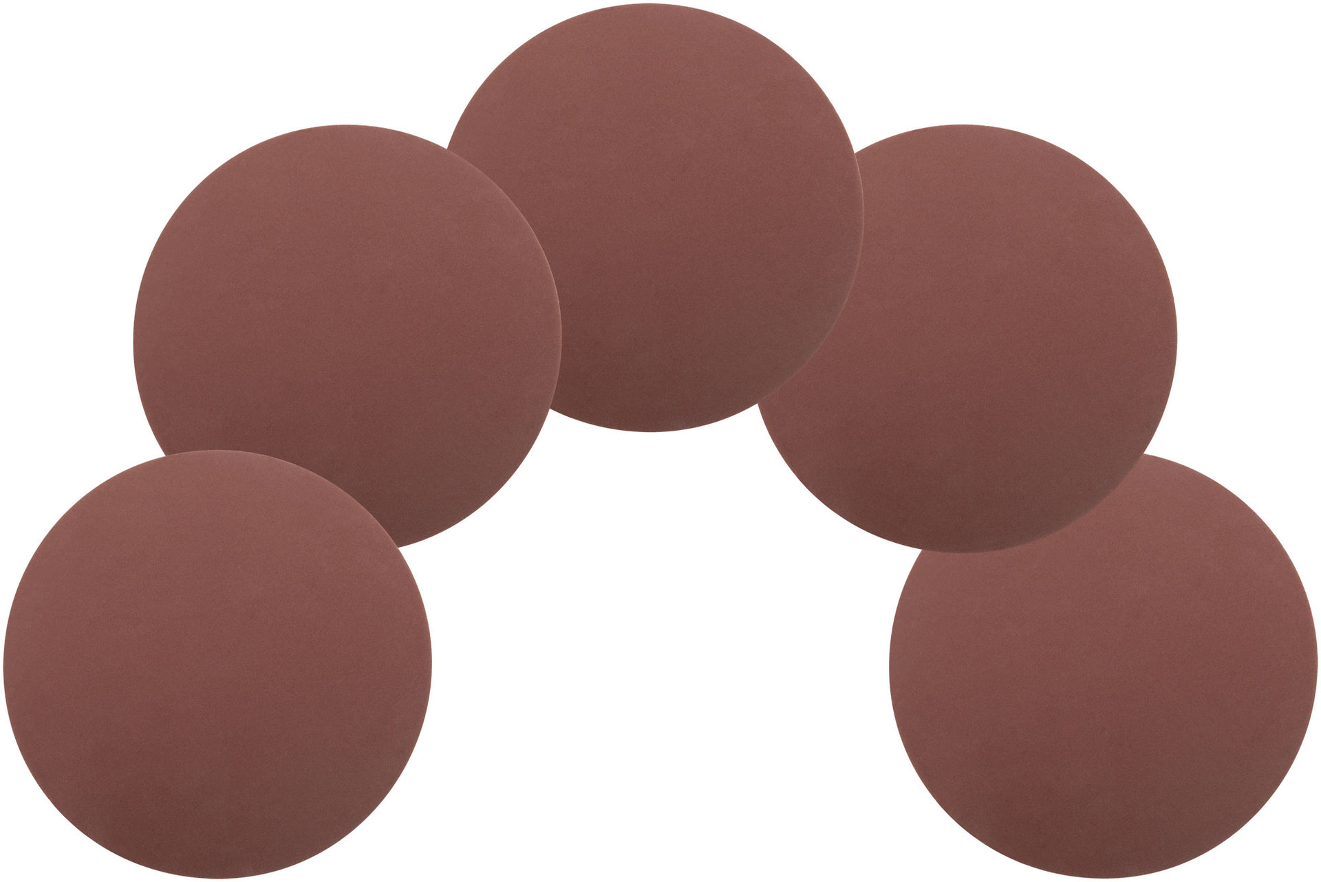 Круги шлифовальные сплошные (липучка), алюминий-оксидные, 125 мм, 5 шт. Р 400 (39817М)