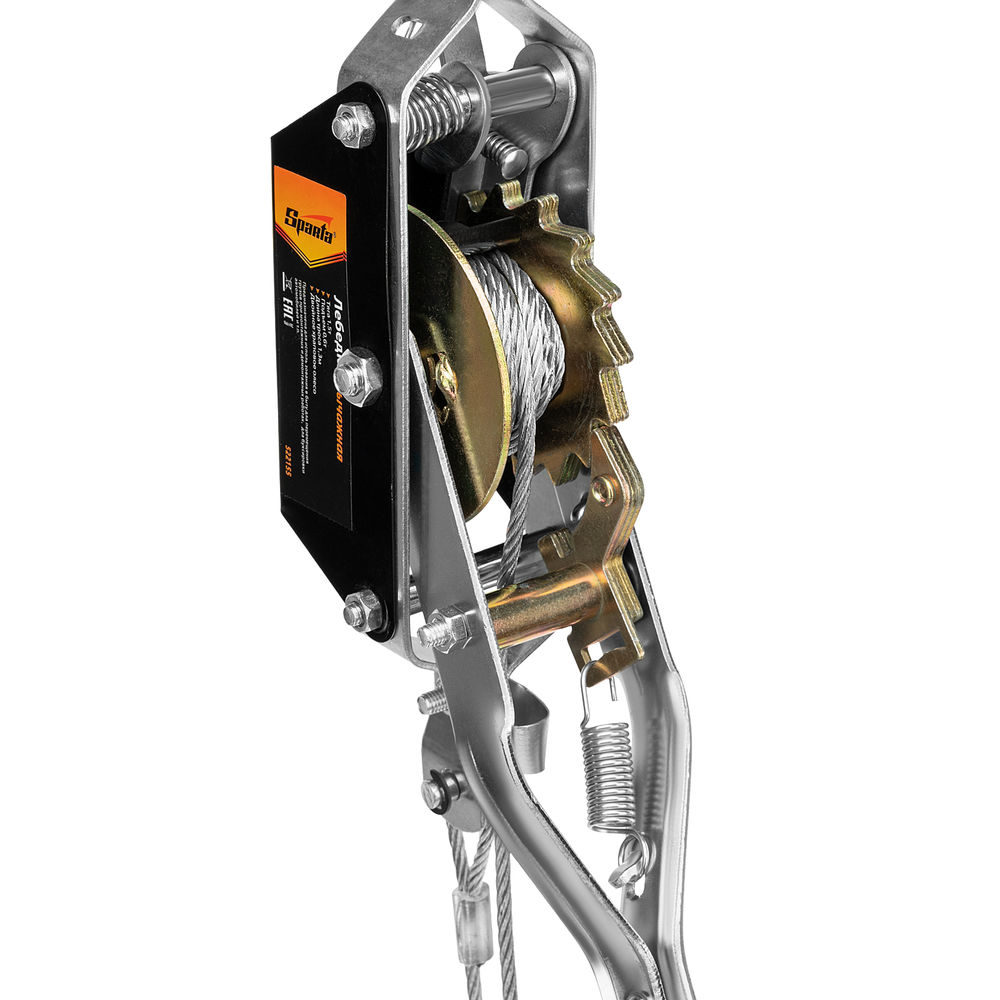 Лебедка рычажная, тяга 1.5 т, подъем 0.6 т, одинарное храповое колесо Sparta (522155)