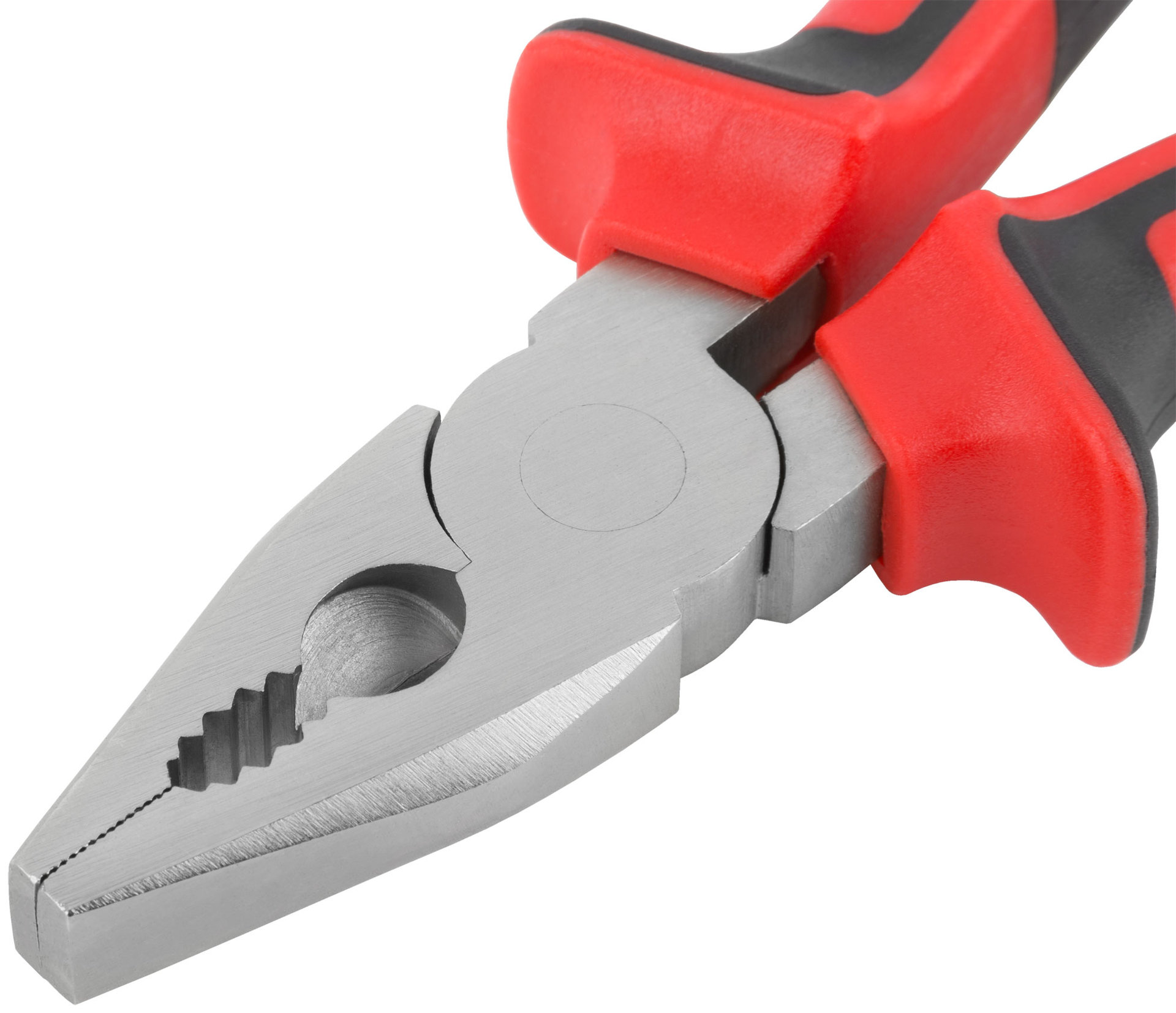 Плоскогубцы комбинированные Тренд, двухцветные прорезиненные ручки, хром-никелевое покрытие 180 мм (47565)