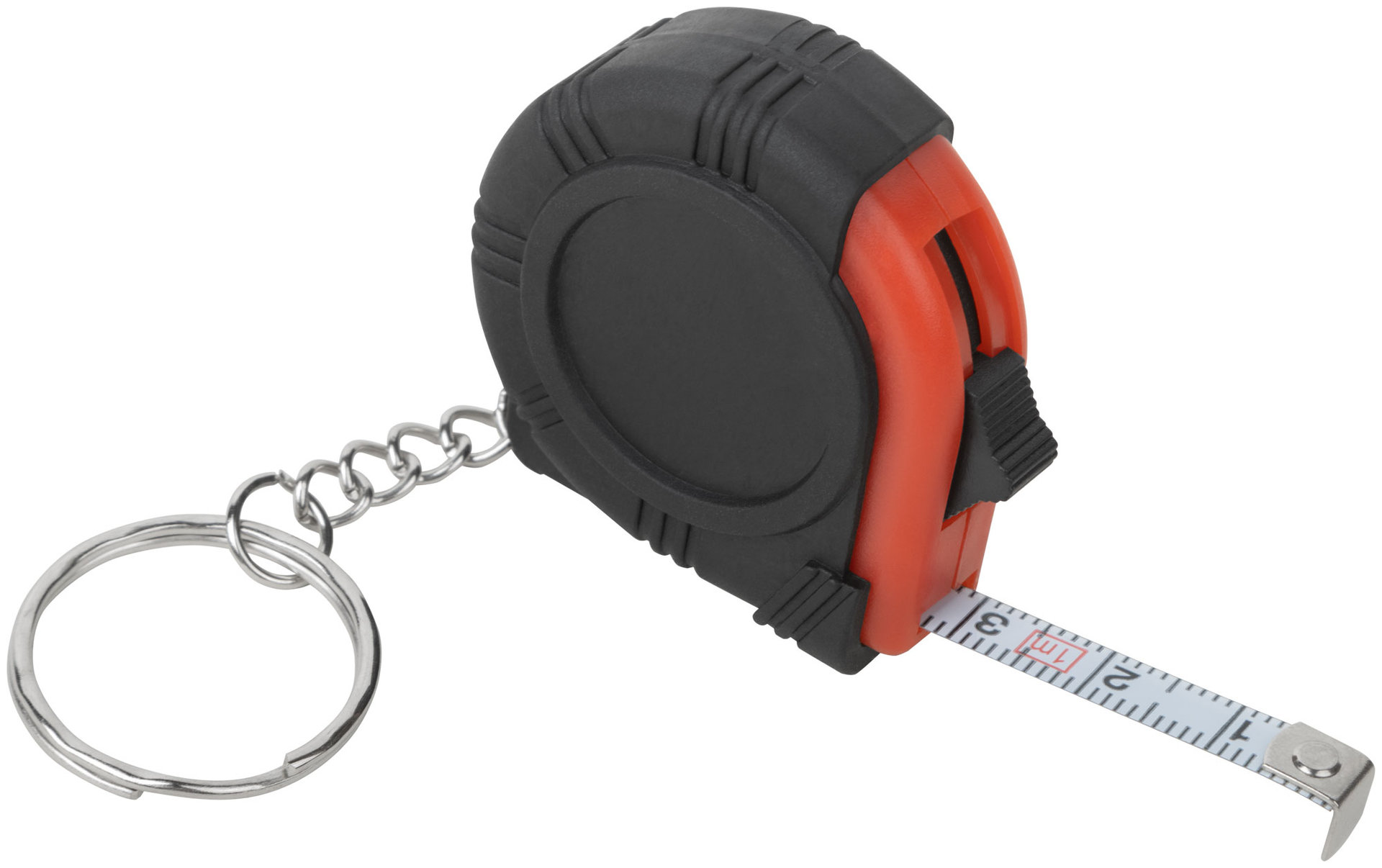 Рулетка-брелок, обрезиненный корпус 1 м х 6 мм
