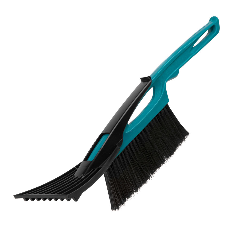 Щетка-сметка для снега со скребком 400 мм, бирюзовая Sparta (552955)