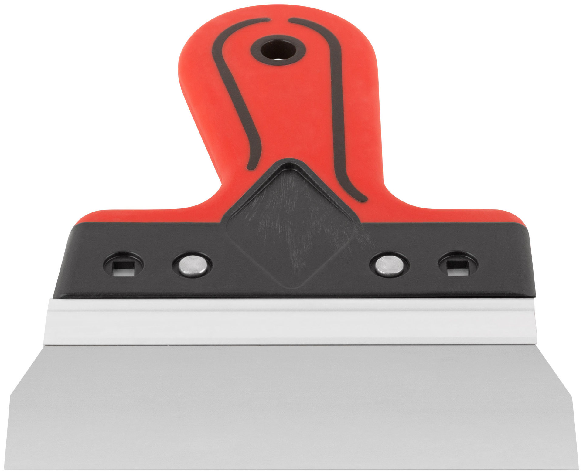 Шпатель фасадный Профи, нержавеющая сталь, прорезиненная ручка 150 мм (06421)