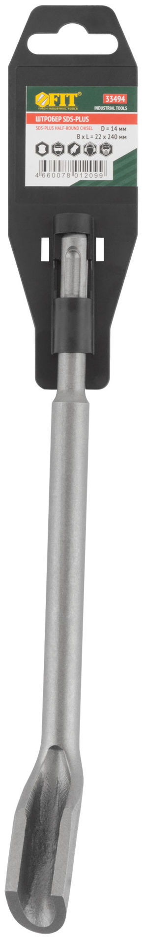 Штробер SDS-PLUS, легированная сталь 22х240х14 мм (33494)