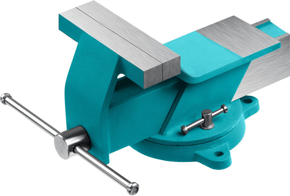 Стальные слесарные тиски 100 мм СИБИН 3244-100