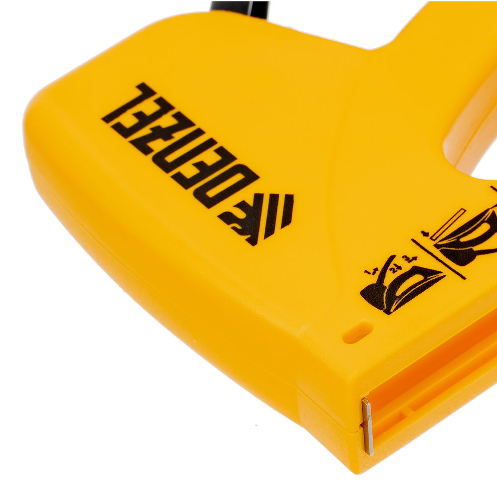 Степлер пластиковый, скобы в комплекте, тип 53, 6-10 мм Denzel (40221)