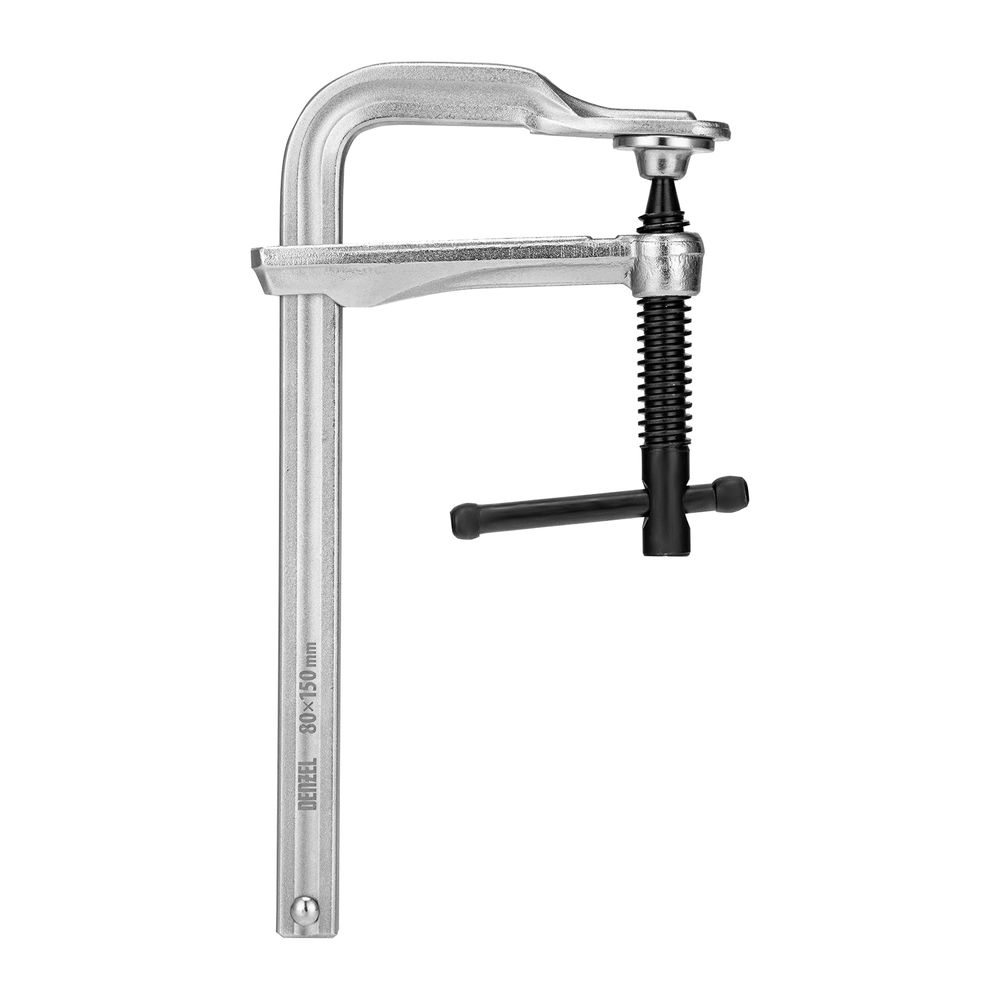 Струбцина F-образная, 80x150мм, кованая Denzel (20464)