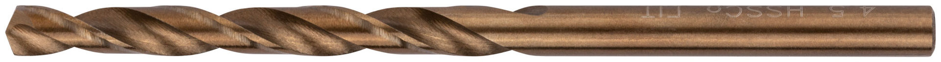 Сверла по металлу HSS с добавкой кобальта 5% Профи 4,5 мм (10 шт.) (33945)