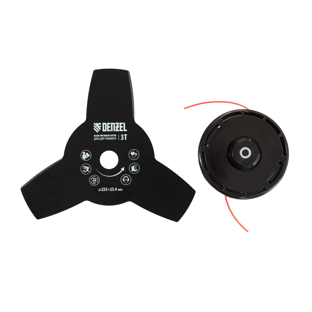 Триммер бензиновый DR-43S, 43 см3, разъемная штанга, состоит из 2 частей Denzel (96274)