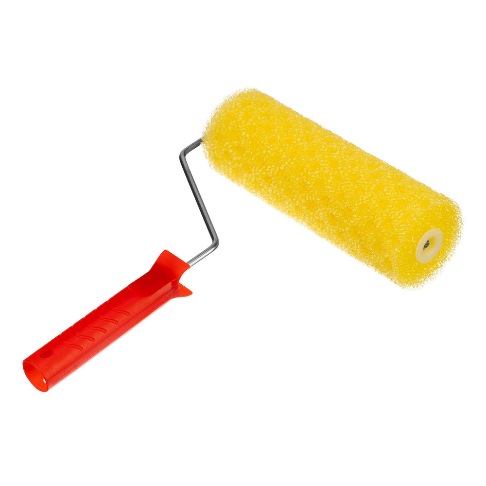 Валик Структурный поролоновый с ручкой, горошек, 230 мм, D 80 мм, D ручки 6 мм MTX (80222)