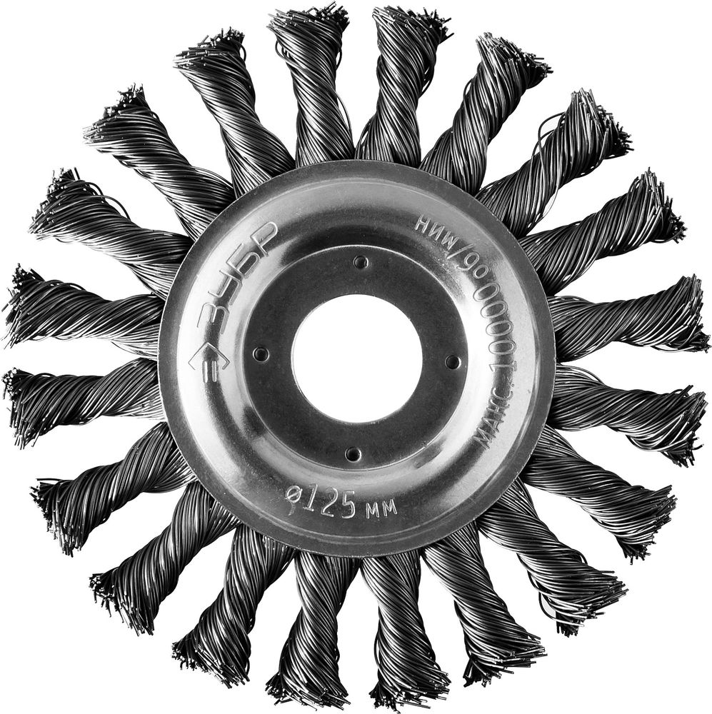 Щетка дисковая для УШМ 125 мм, стальная проволока 0.5 мм ЗУБР Профессионал 35190-125_z02