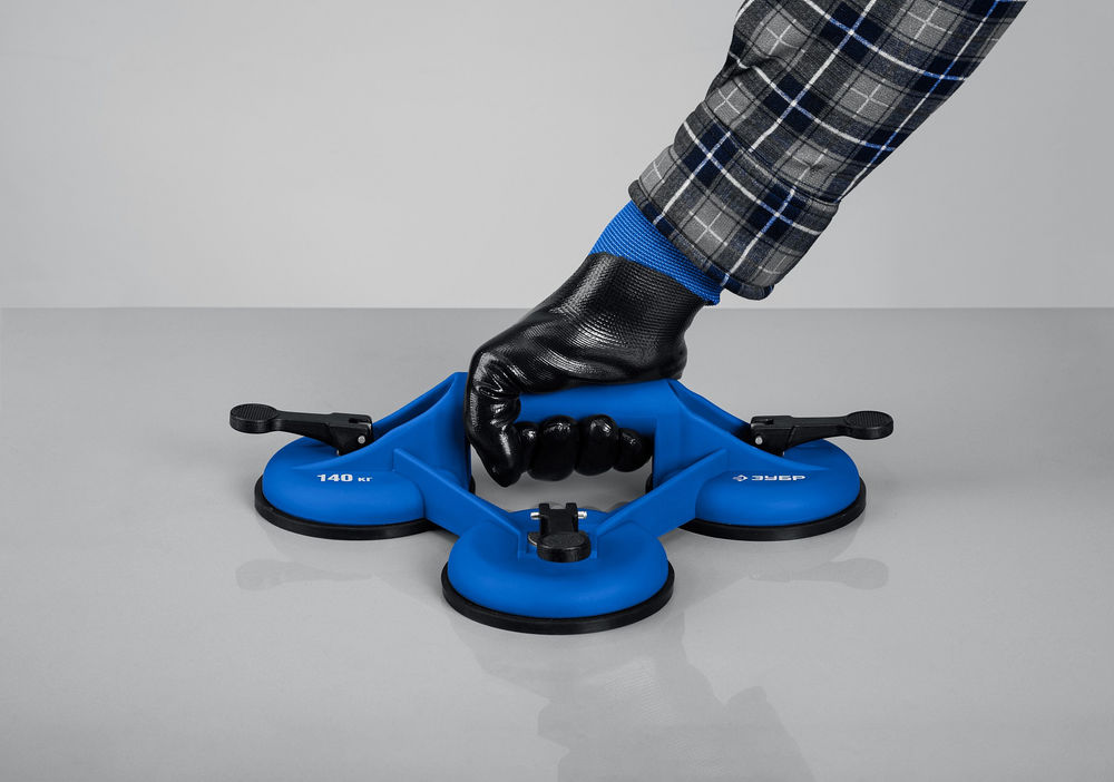 Подъемник тройной пластмассовый на присоске 140 кг Профессионал ЗУБР 3372-3