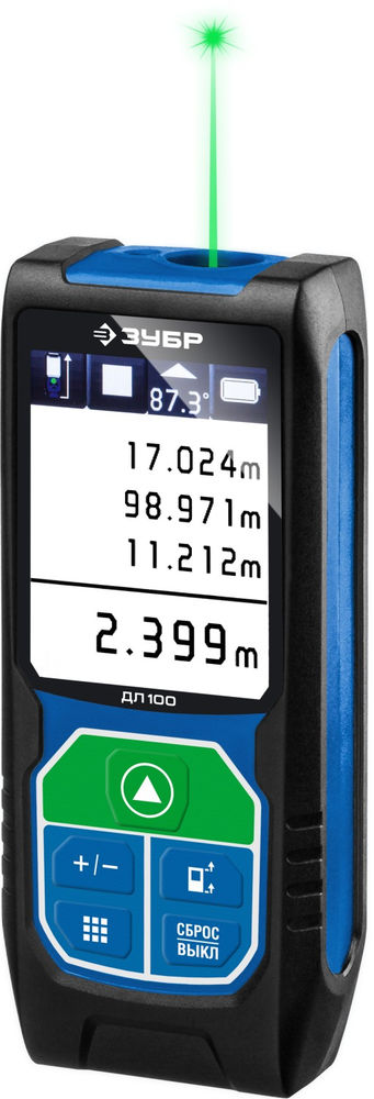 Дальномер 100 м лазерный Профессионал ЗУБР ДЛ-100 34923