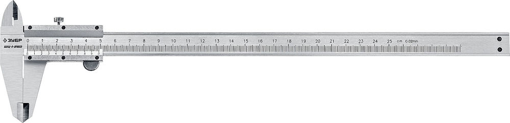 Штангенциркуль стальной ШЦ-1-250 250 мм ЗУБР Профессионал 34514-250