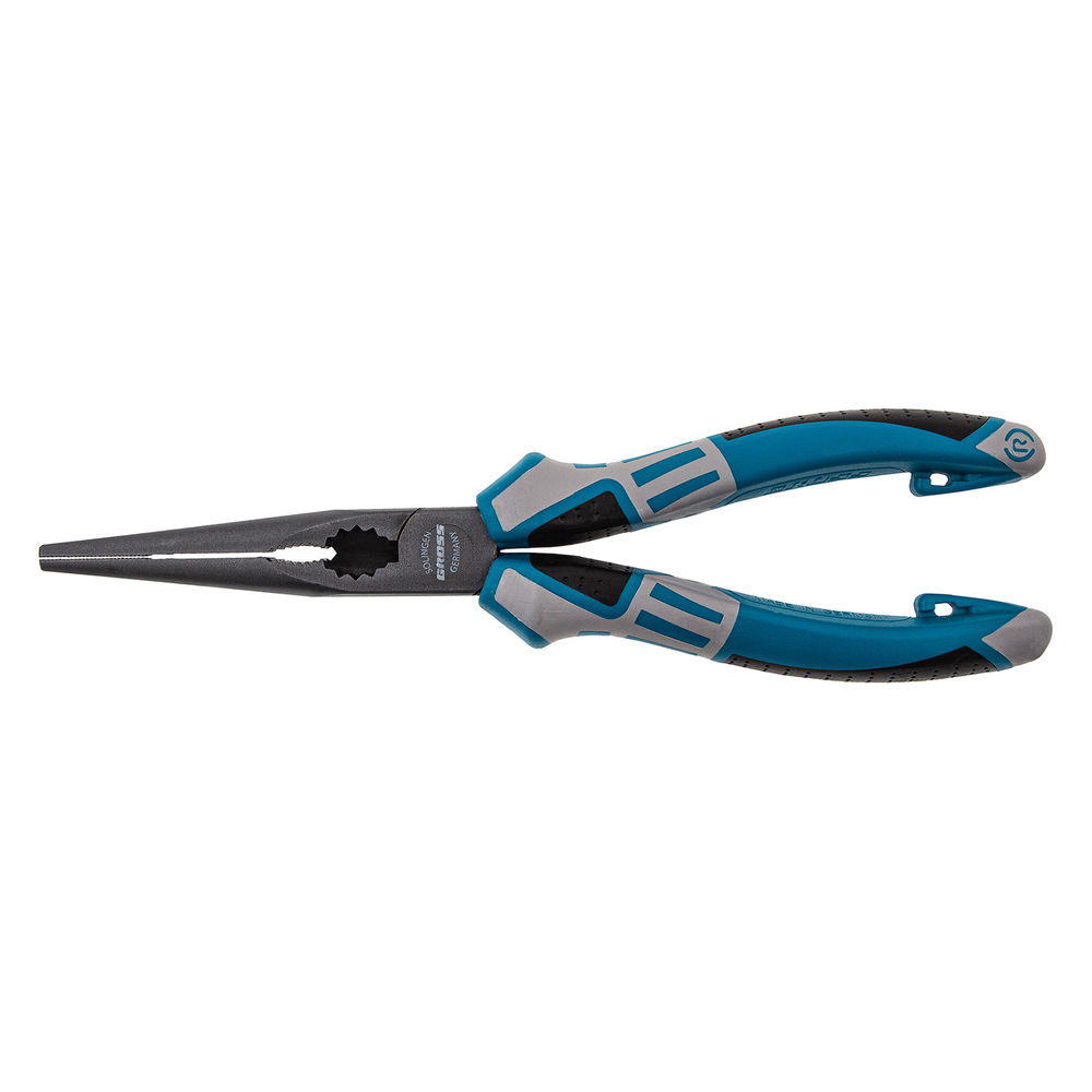 Длинногубцы прямые 205 мм, трехкомпонентные рукоятки Gross (17171)