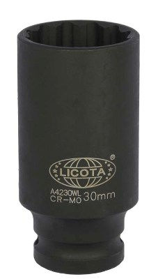 Головка торцевая ударная глубокая 36 мм 12-гранная 1/2 Licota A4236WL