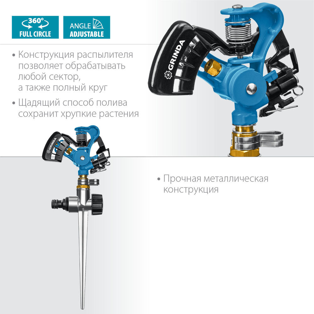 Импульсный распылитель RI-2, с адаптером, металлический, на пике, PROLine GRINDA 429311