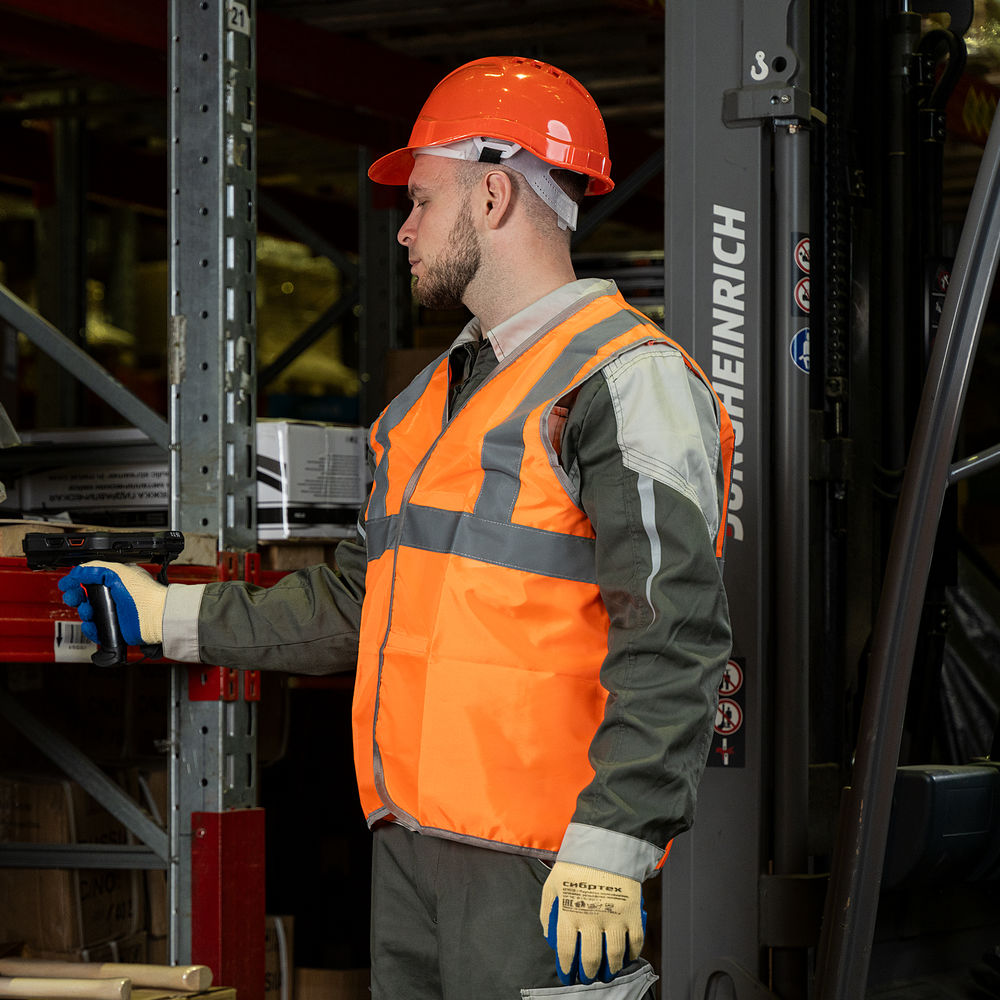 Жилет сигнальный, оранжевый, размер XXL Сибртех (89514)