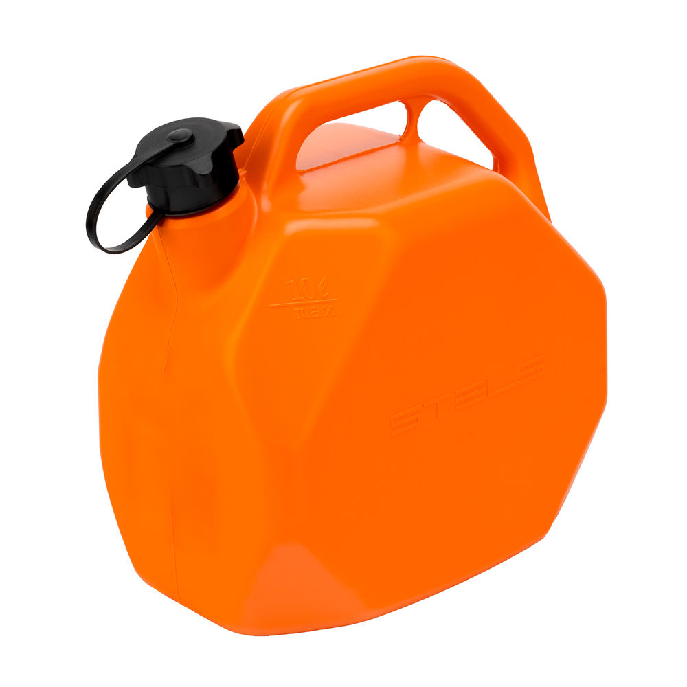 Канистра для ГСМ, пластиковая, со скошенными углами, 10 литров Stels (53111)