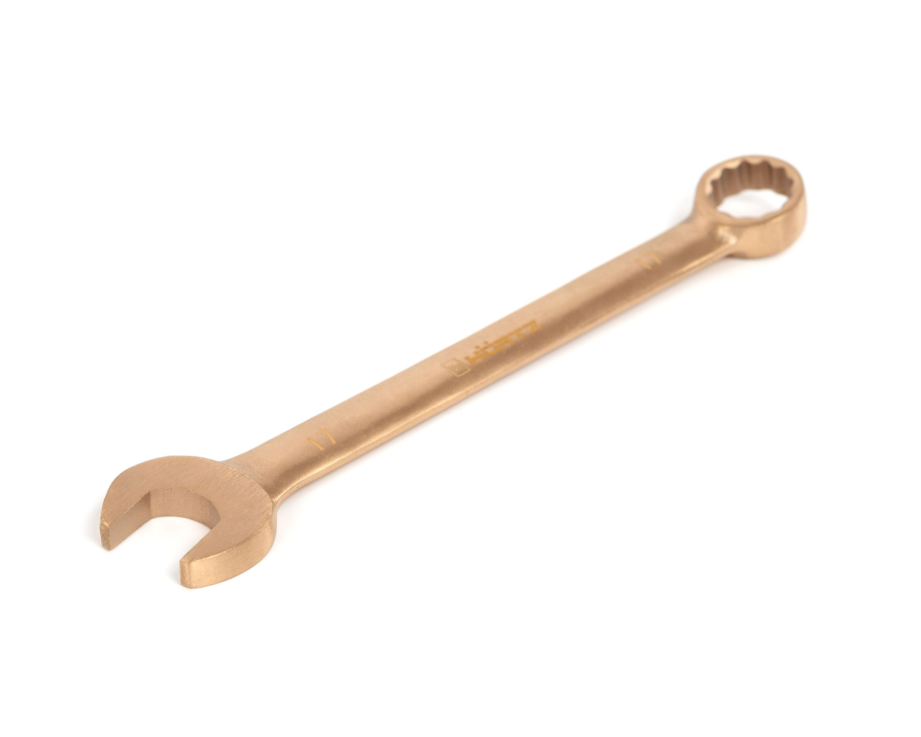 Ключ гаечный комбинированный 17х17 искробезопасный сплав BeCu 136-17, HORTZ