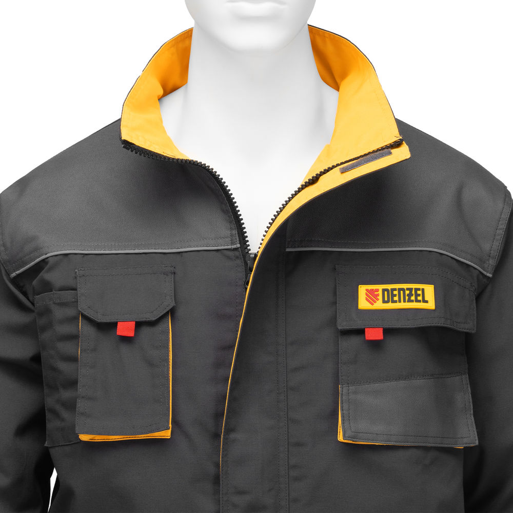Куртка профессиональная рабочая, 65% полиэстер 35% хлопок, L Denzel (90378)