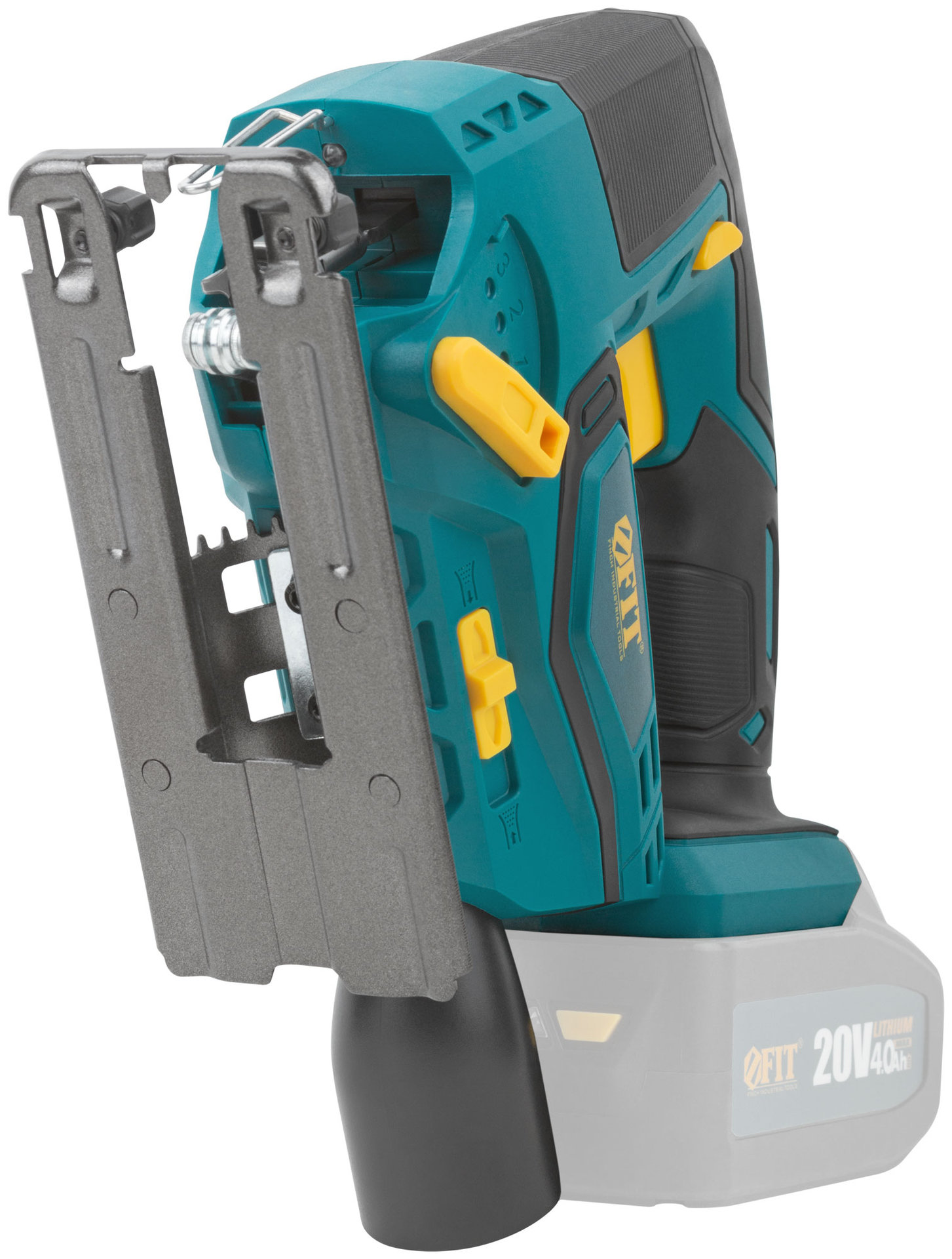 Лобзик акк. 20 В; 0-2500 ход/мин; БзП; маятник; 80 мм; 1,6 кг; рез. накл., без АКБ; коробка (79916)