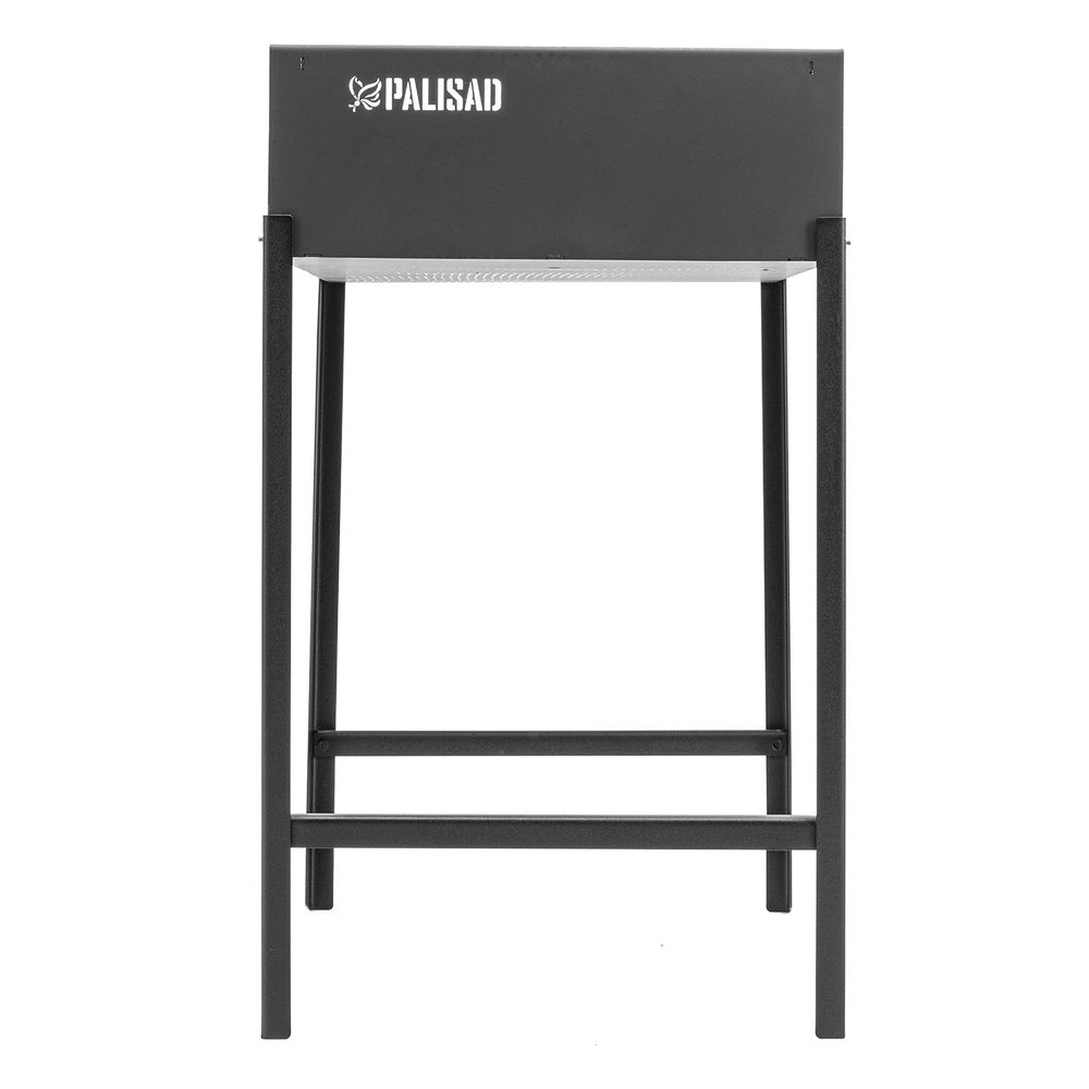 Мангал сварной, 605 х 375 х 138/640 мм, сталь 2 мм, Camping Palisad (69668)