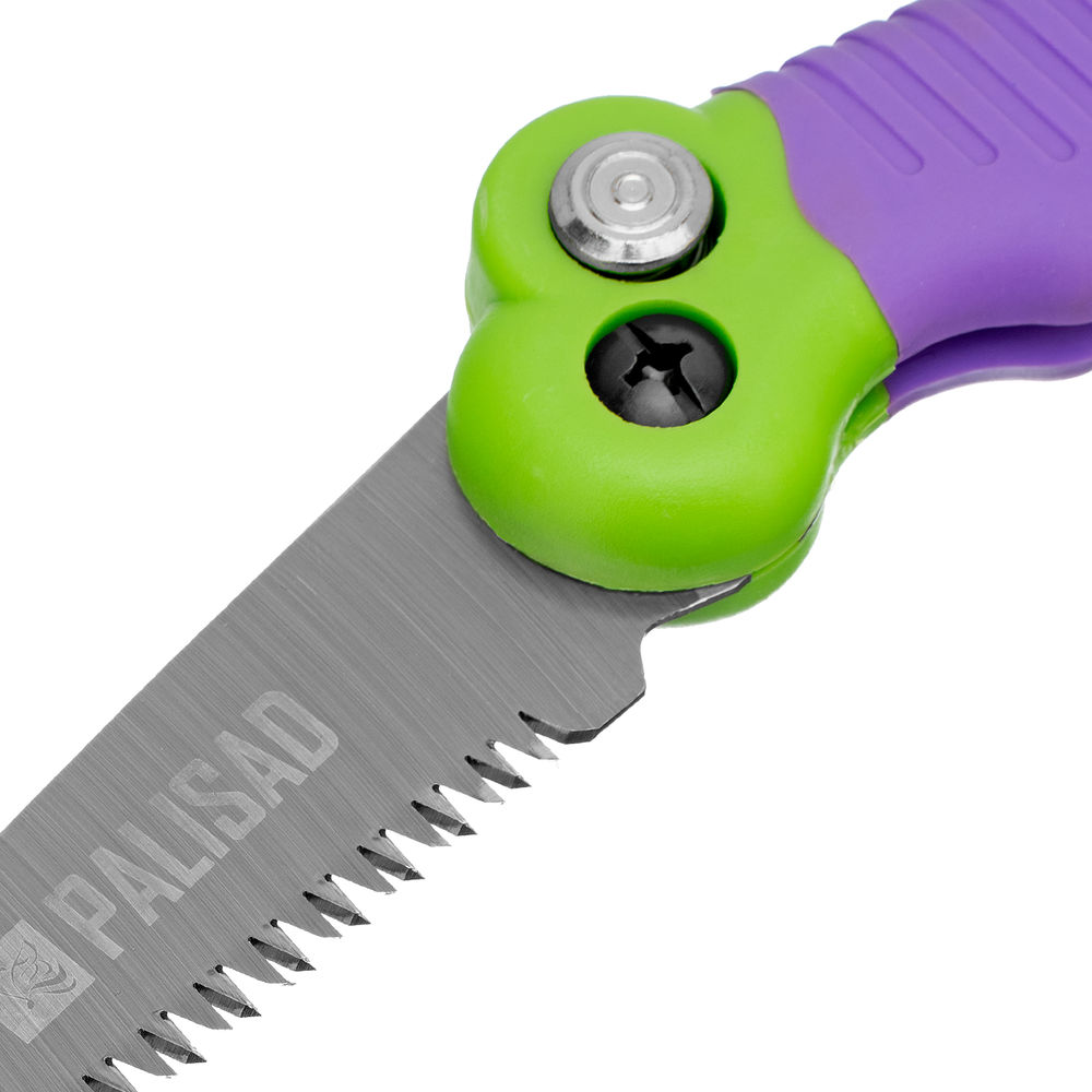 Пила садовая складная, 115 мм рабочая часть, пластиковая обрезиненная рукоятка, Palisad (60415)