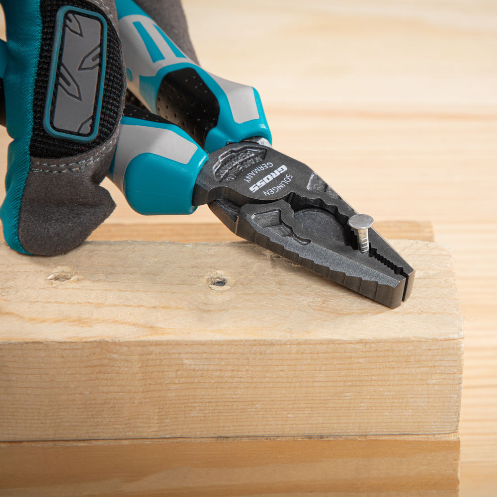 Плоскогубцы комбинированные 165 мм, трехкомпонентные рукоятки Gross (16972)