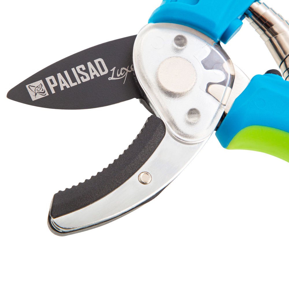 Секатор с наковальней, 205 мм, двухкомпонентные рукоятки, Luxe, Palisad (60484)