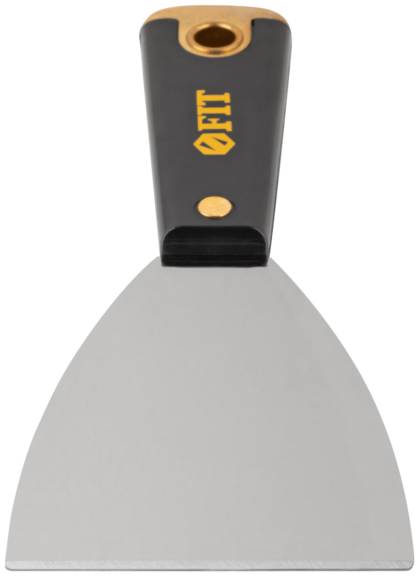 Шпатель для удаления ржавчины Профи, толщ. лезвия 1 мм, пластик.ручка с метал.бойком 3 (75 мм) (06400)