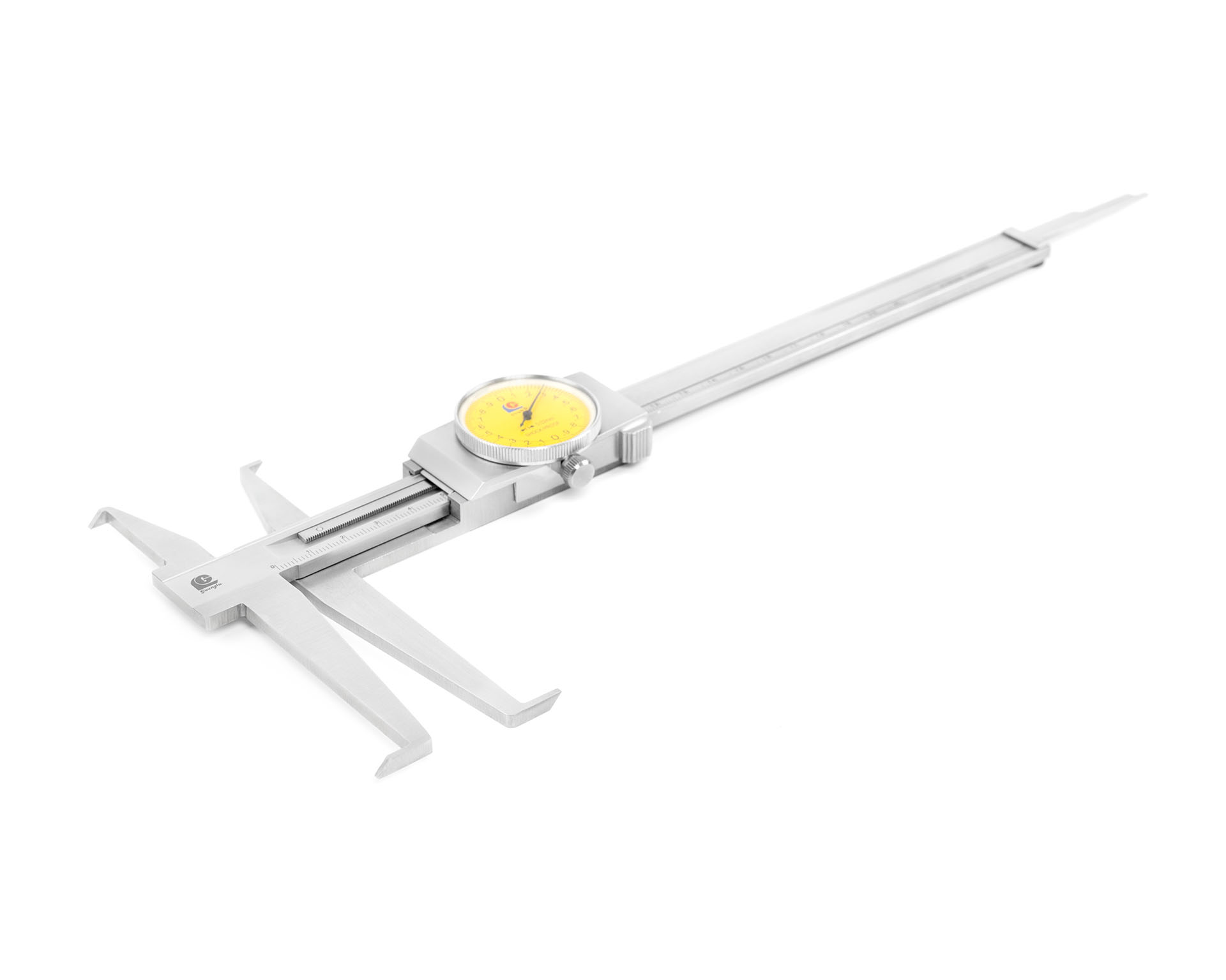 Штангенциркуль с круговой шкалой 10-200/18-200 0,02 для измерения внутр. канавок с лезвийными губками 175-834 Guanglu