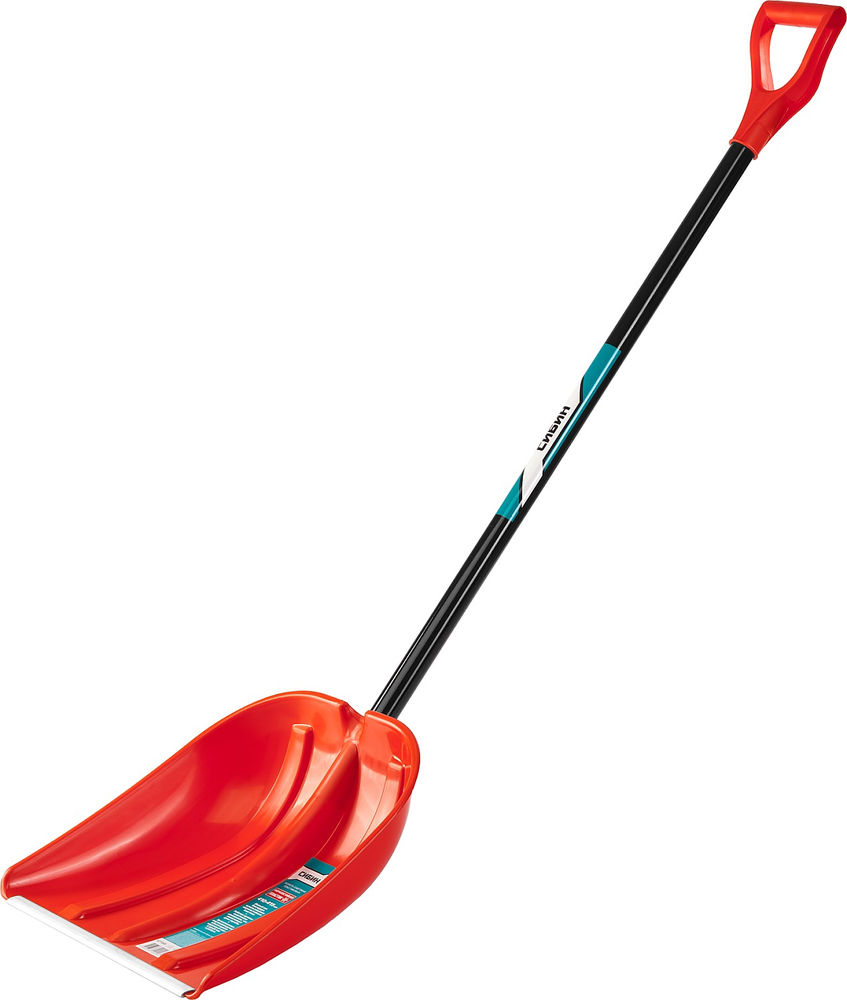 Снеговая лопата алюминиевый черенок пластиковый ковш 410мм СИБИН ЛПА-410 421845