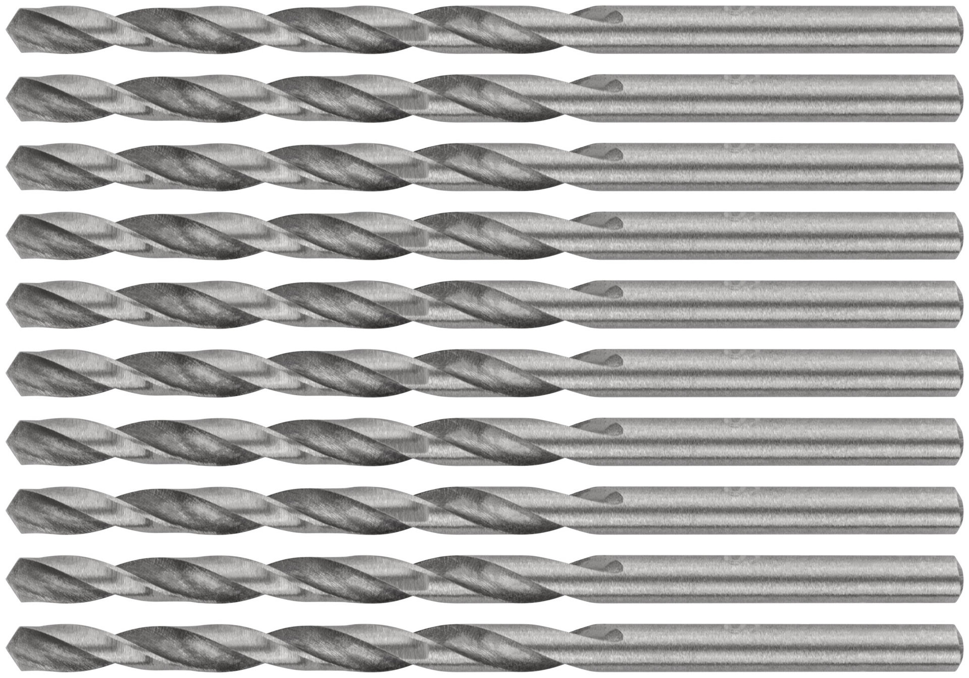 Сверла по металлу HSS полированные 3,0 мм (10 шт.) (33730)